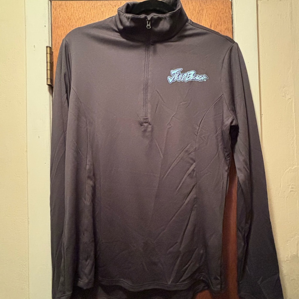 Sport-Tek Fitted Gray and Blue Fitted Long Sleeve Top